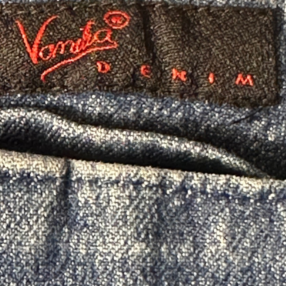 Vintage Vanilia Denim Jeans Womens 30" Waist High Rise Straight Leg Zip Pockets - Picture 12 of 16